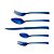FAQUEIRO 30PC AÇO INOX BERNA AZUL - Imagem 1
