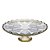 PRATO CRISTAL P/BOLO C/PÉ PRINCESS CHAMPANHE 32x11cm - Imagem 1