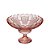 CENTRO DE MESA CRISTAL C/PÉ PRINCESS ROSA 32x19cm - Imagem 1