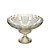 CENTRO DE MESA CRISTAL C/PÉ PRINCESS CHAMPANHE 32x19cm - Imagem 1