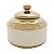 POTICHE DECORATIVO CERÂMICA BRANCO/DOURADO 14x13cm - Imagem 4