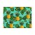 JOGO AMERICANO 2PC ALGODÃO ABACAXI AMARELO 33x45cm - Imagem 1