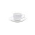 JG 6 XÍCARAS P/CAFÉ C/PIRES DE PORCELANA BONE CHINA NICE PLAIN 90ML - Imagem 1