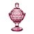 POTICHE DECORATIVA CRISTAL C/PÉ ANGEL ROXO 11x16cm - Imagem 1