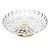 PRATO P/BOLO DE CRISTAL C/PÉ EM PVD DOURADO BUBBLE 37CM - Imagem 1