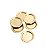 JG 6PC PORTA COPO EM PVD DOURADO FRIEZE 12,5CM - Imagem 1