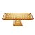 TRAVESSA CRISTAL C/PÉ RETANGULAR ANGEL ÂMBAR 34x17x11cm - Imagem 1