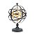 GLOBO METAL PRETO/DOURADO 36x35x51cm - Imagem 3