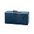 CAIXA DECORATIVA MADEIRA VELUDO AZUL 20x8x10cm - Imagem 1