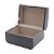 CAIXA DECORATIVA MADEIRA VELUDO CINZA 19x13x11cm - Imagem 3