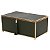 CAIXA METAL DECORATIVA VERDE/DOURADO 28x17x12cm - Imagem 1
