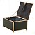 CAIXA METAL DECORATIVA VERDE/DOURADO 18x13x9cm - Imagem 2