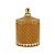 POTICHE DECORATIVO VIDRO LARANJA 9x13cm - Imagem 1