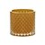 POTICHE DECORATIVO VIDRO LARANJA 9x13cm - Imagem 2