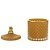 POTICHE DECORATIVO VIDRO LARANJA 9x13cm - Imagem 4