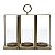 LUMINÁRIA METAL OURO VELHO 38x18x33cm - Imagem 2
