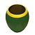 VASO DECORATIVO CERÂMICA VERDE ESCURO 11x12cm - Imagem 2
