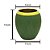 VASO DECORATIVO CERÂMICA VERDE ESCURO 14x15cm - Imagem 3