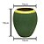 VASO DECORATIVO CERÂMICA VERDE ESCURO 16x18cm - Imagem 3