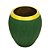 VASO DECORATIVO CERÂMICA VERDE ESCURO 16x18cm - Imagem 2