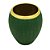 VASO DECORATIVO CERÂMICA VERDE ESCURO 19x21cm - Imagem 2