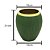 VASO DECORATIVO CERÂMICA VERDE ESCURO 19x21cm - Imagem 3