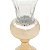 VASO VIDRO BASE DOURADA 19x13x38cm - Imagem 3