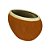 VASO DECORATIVO CERÂMICA MARROM 27x13x21cm - Imagem 3