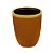 VASO DECORATIVO CERÂMICA MARROM 14x9x20cm - Imagem 1