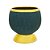 VASO DECORATIVO CERÂMICA AZUL 15x15cm - Imagem 1