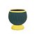 VASO DECORATIVO CERÂMICA AZUL 18x18cm - Imagem 1