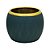 VASO DECORATIVO CERÂMICA AZUL 18x14cm - Imagem 1