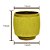 VASO DECORATIVO CERÂMICA VERDE 12x12cm - Imagem 3