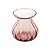 VASO VIDRO ROSE 12x8x15cm - Imagem 2