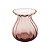 VASO VIDRO ROSE 14x9x18cm - Imagem 2