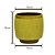 VASO DECORATIVO CERÂMICA VERDE 18x18cm - Imagem 3