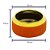 VASO DECORATIVO CERÂMICA LARANJA 20x9cm - Imagem 3