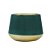CJ 2 VASOS DECORATIVOS CERÂMICA VERDE 9x7cm - Imagem 1
