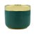 CJ 2 VASOS DECORATIVOS CERÂMICA VERDE 8x7cm - Imagem 2