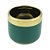 CJ 2 VASOS DECORATIVOS CERÂMICA VERDE 8x7cm - Imagem 4