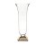 VASO VIDRO BASE DOURADA 15x12x41cm - Imagem 2