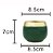 CJ 2 VASOS DECORATIVOS CERÂMICA VERDE 10x7cm - Imagem 4