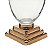 VASO VIDRO BASE DOURADA 19x12x44cm - Imagem 4