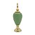POTICHE DECORATIVO PORCELANA VERDE 15x46cm - Imagem 3