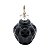 POTICHE DECORATIVA PORCELANA PRETO 17x29cm - Imagem 1