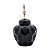 POTICHE DECORATIVA PORCELANA PRETO 17x29cm - Imagem 2
