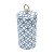 POTICHE DECORATIVO PORCELANA BRANCO/AZUL 14x32cm - Imagem 3