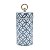 POTICHE DECORATIVO PORCELANA BRANCO/AZUL 14x32cm - Imagem 2