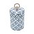 POTICHE DECORATIVO PORCELANA BRANCO/AZUL 14x25cm - Imagem 2