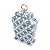 POTICHE DECORATIVO PORCELANA BRANCO/AZUL 20x11x31cm - Imagem 6